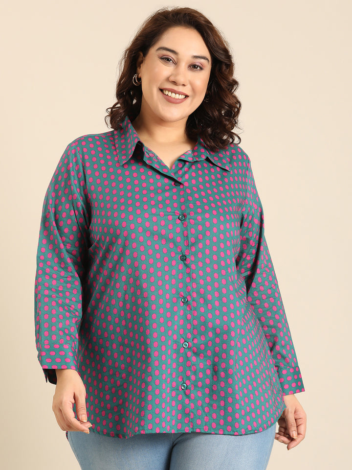Cotton Polka Dot Shirt