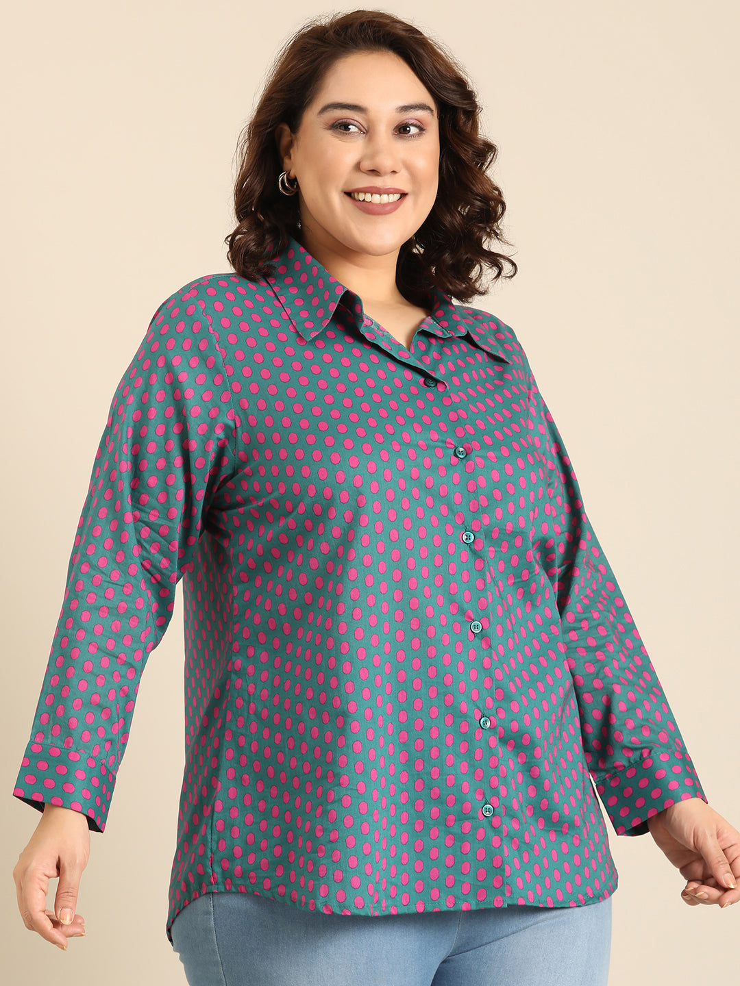 Cotton Polka Dot Shirt