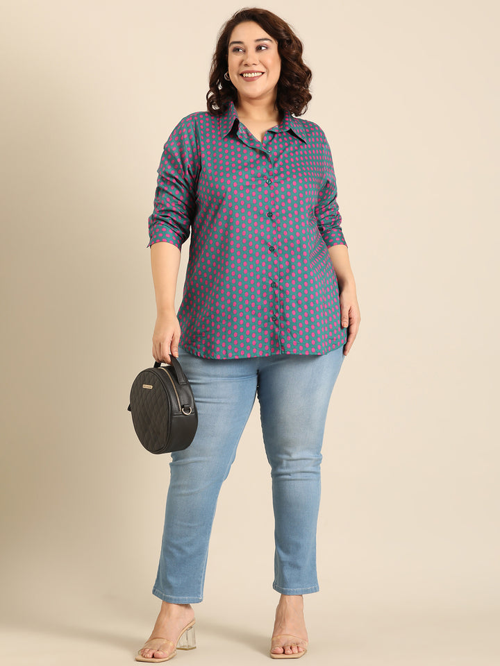 Cotton Polka Dot Shirt