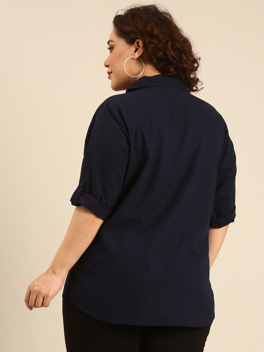 Cotton Navy Shirt