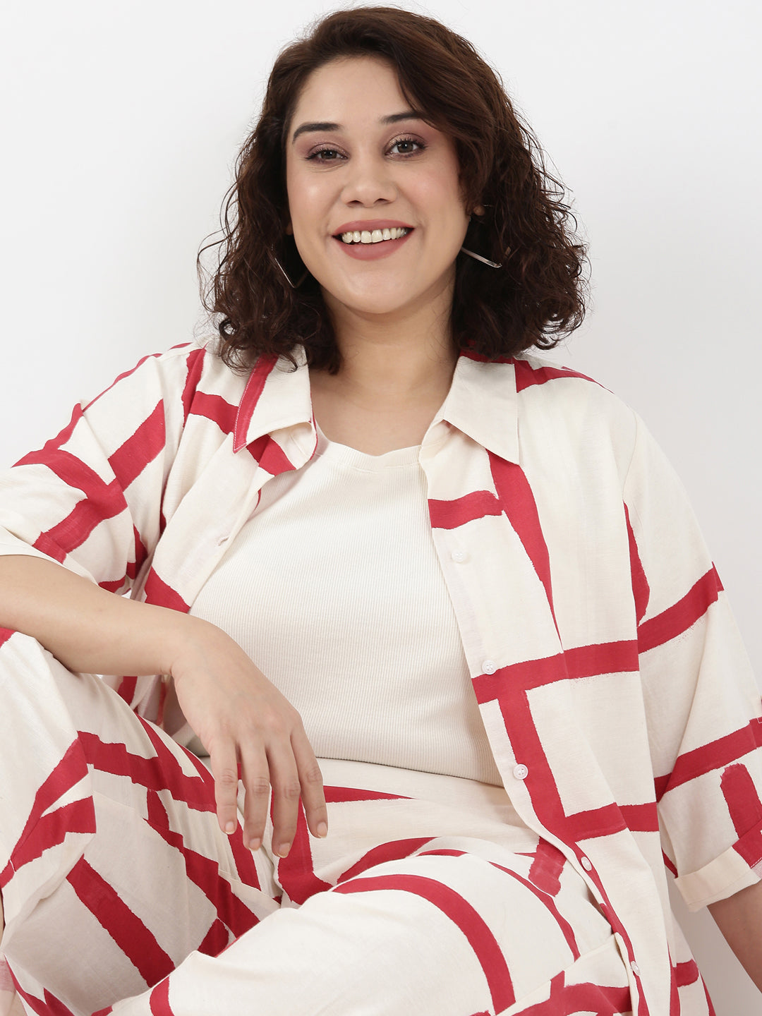 Cotton Maze Print Co-Ord Set (2 Piece)