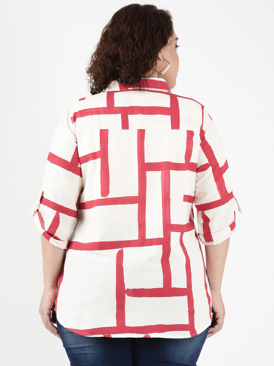 Cotton Maze Print shirt