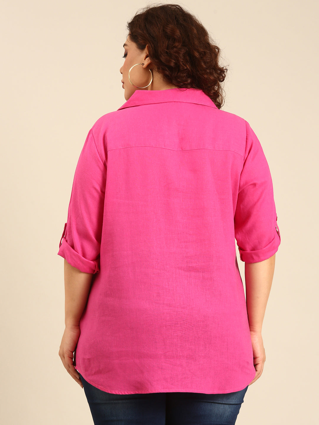 Pink Linen Shirt