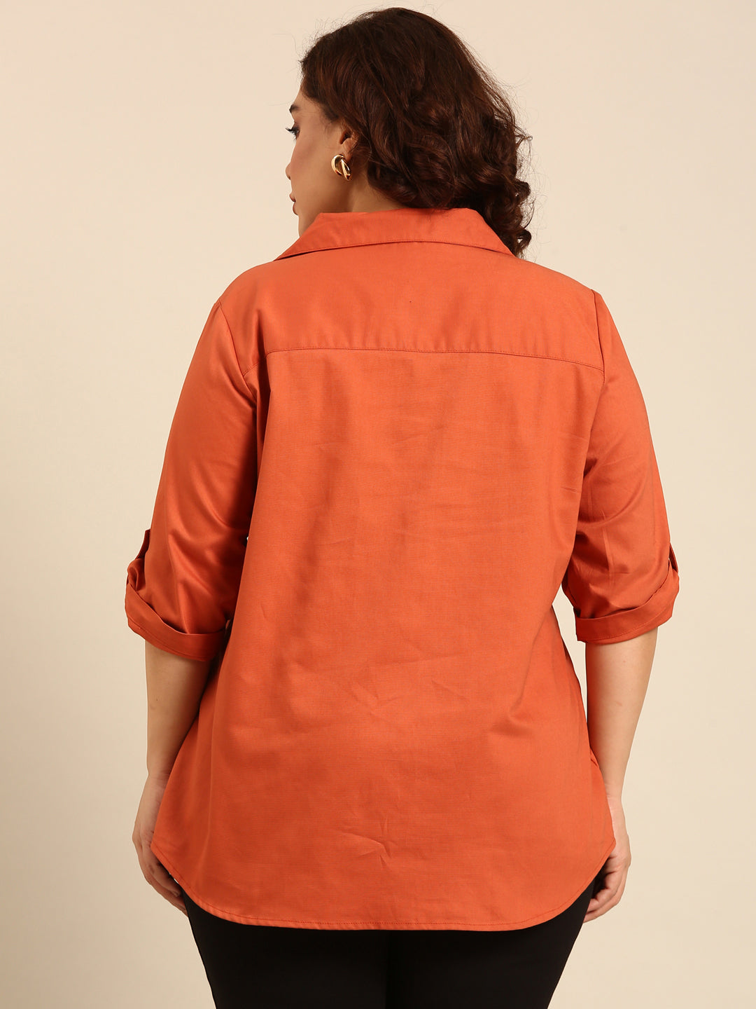Rust Cotton Shirt
