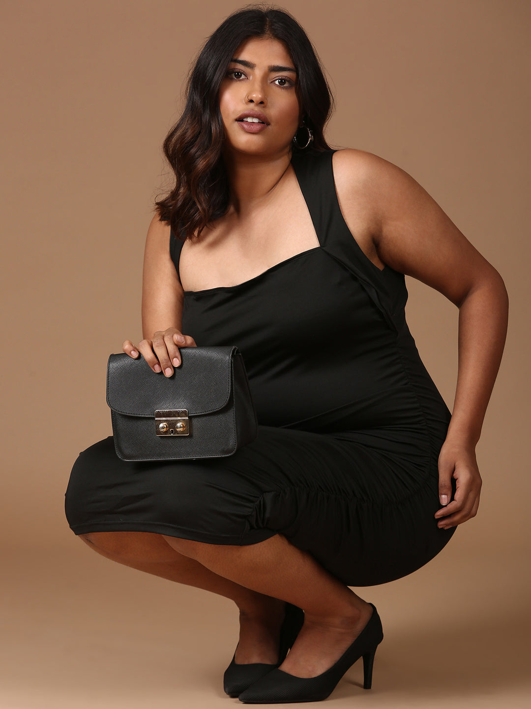 Plus Size Black BodyCon Dress | The Pink Moon Plus Size Black BodyCon Dress | The Pink Moon
