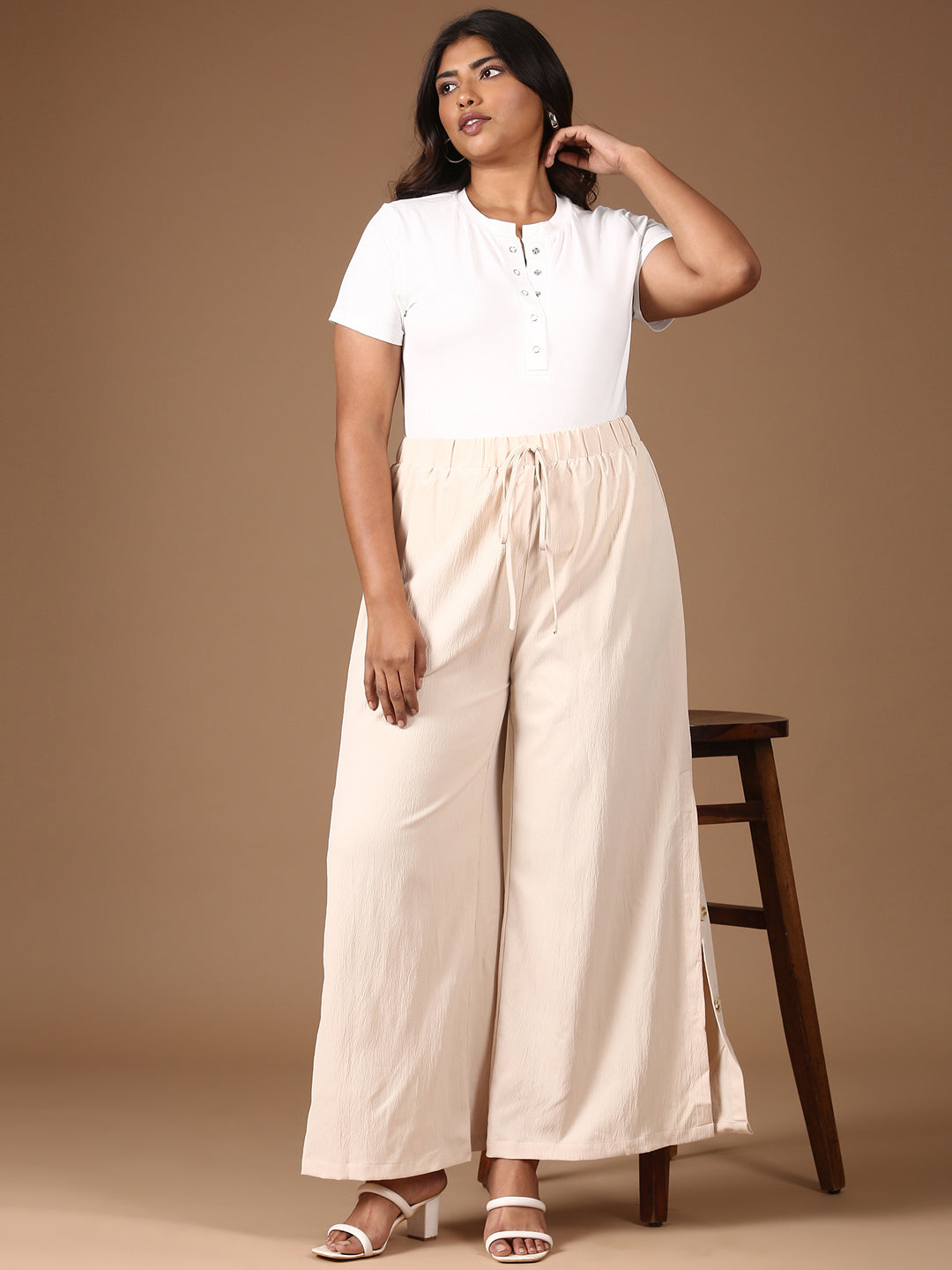 Relaxed Fit Slit Pants
