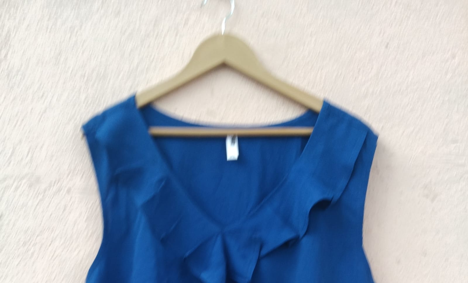 Solid Blue Sleeveless Top