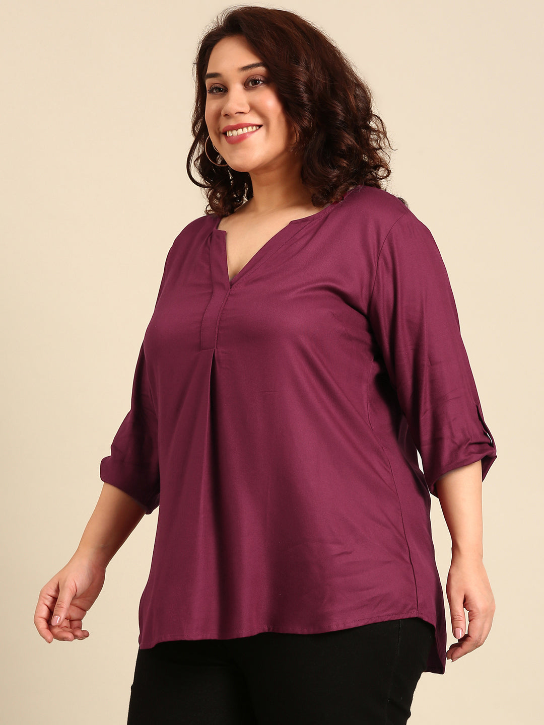 Solid Burgundy Top