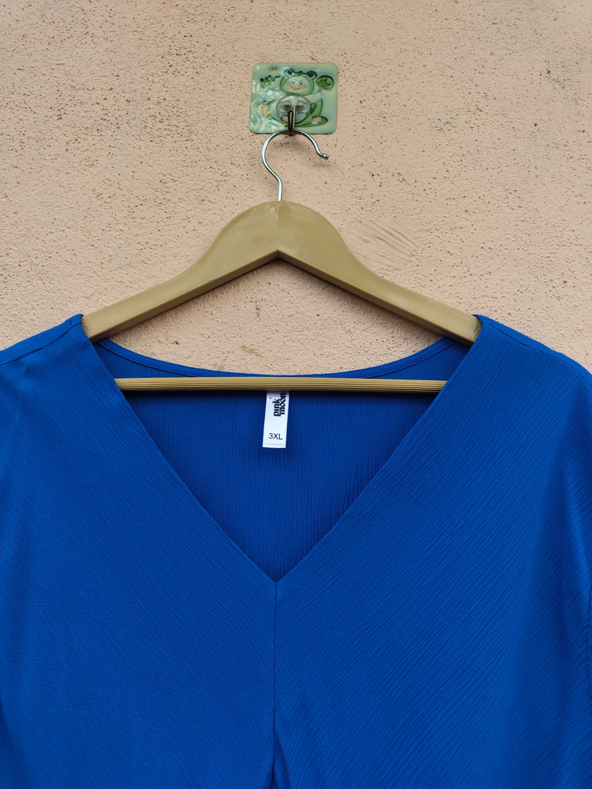 Solid Cobalt Crepe Tunic1
