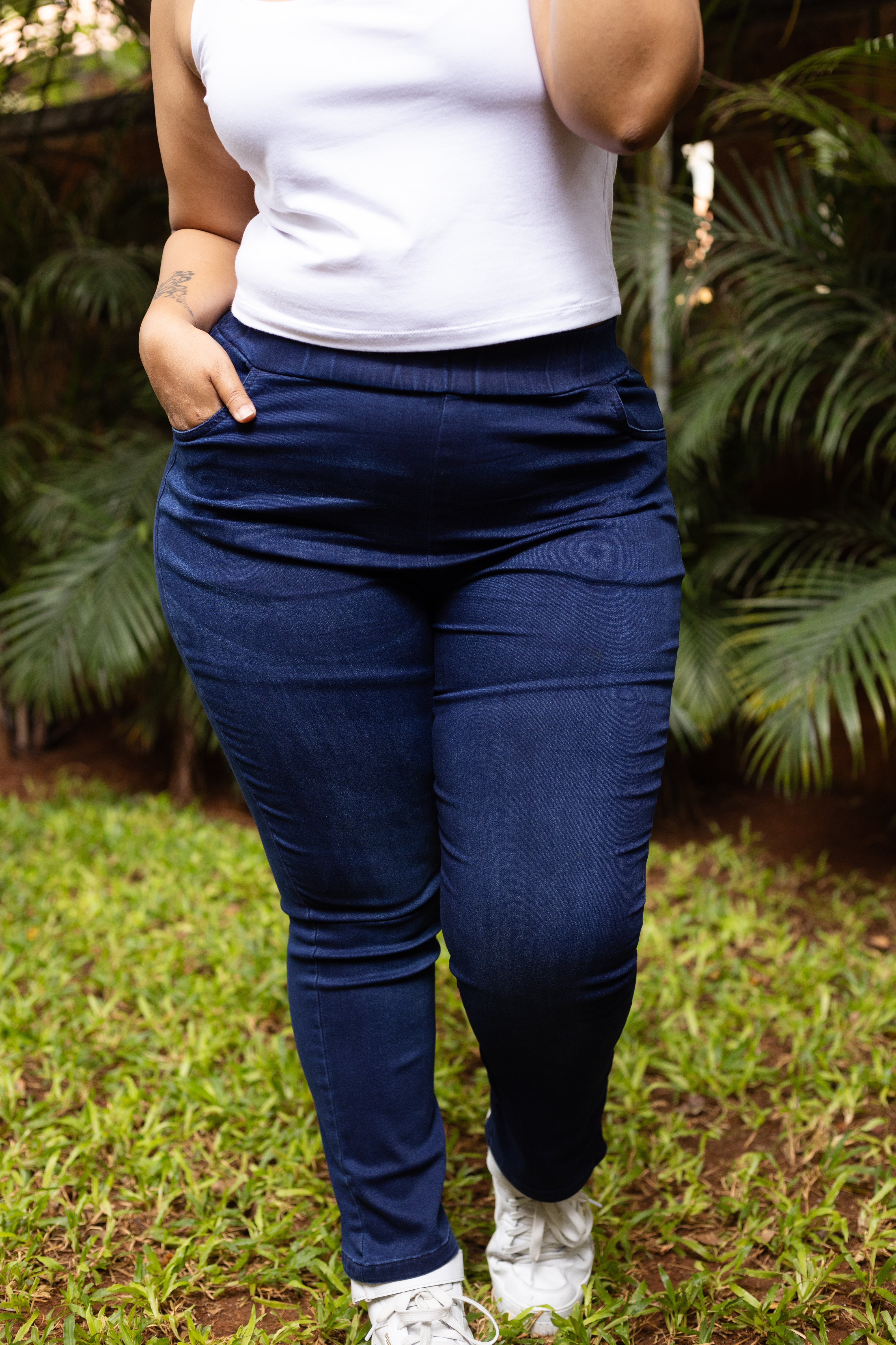 Straight Cut Light Blue Jeans