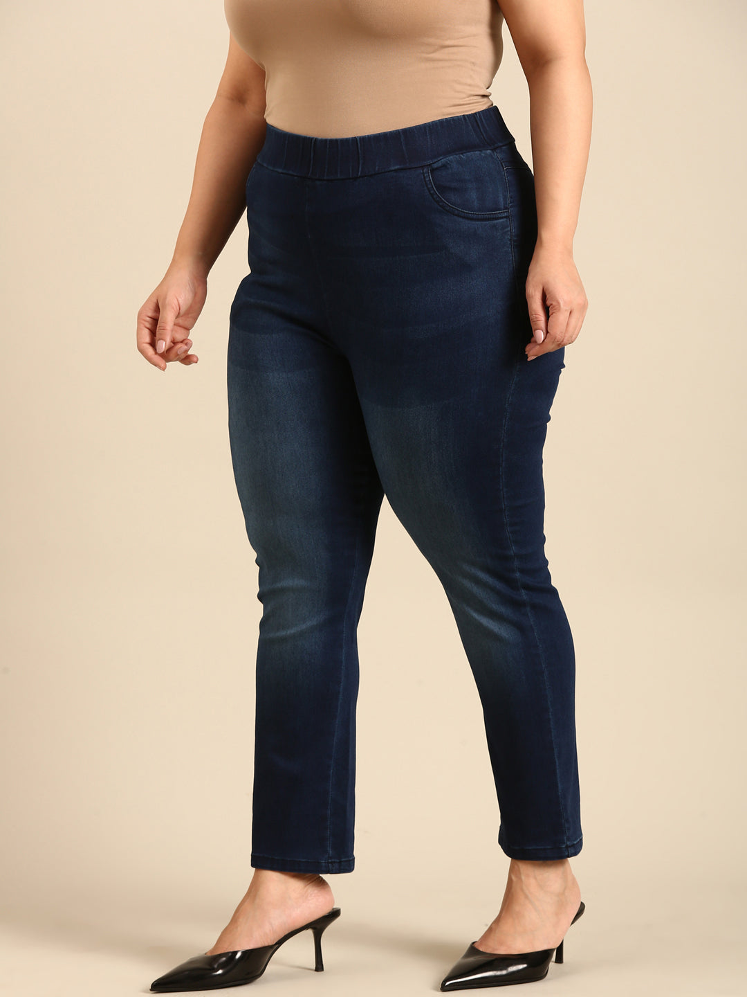 Straight Cut Indigo Jeans