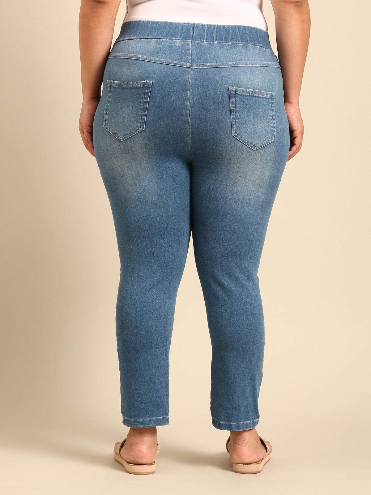 Straight Cut Light Blue Jeans
