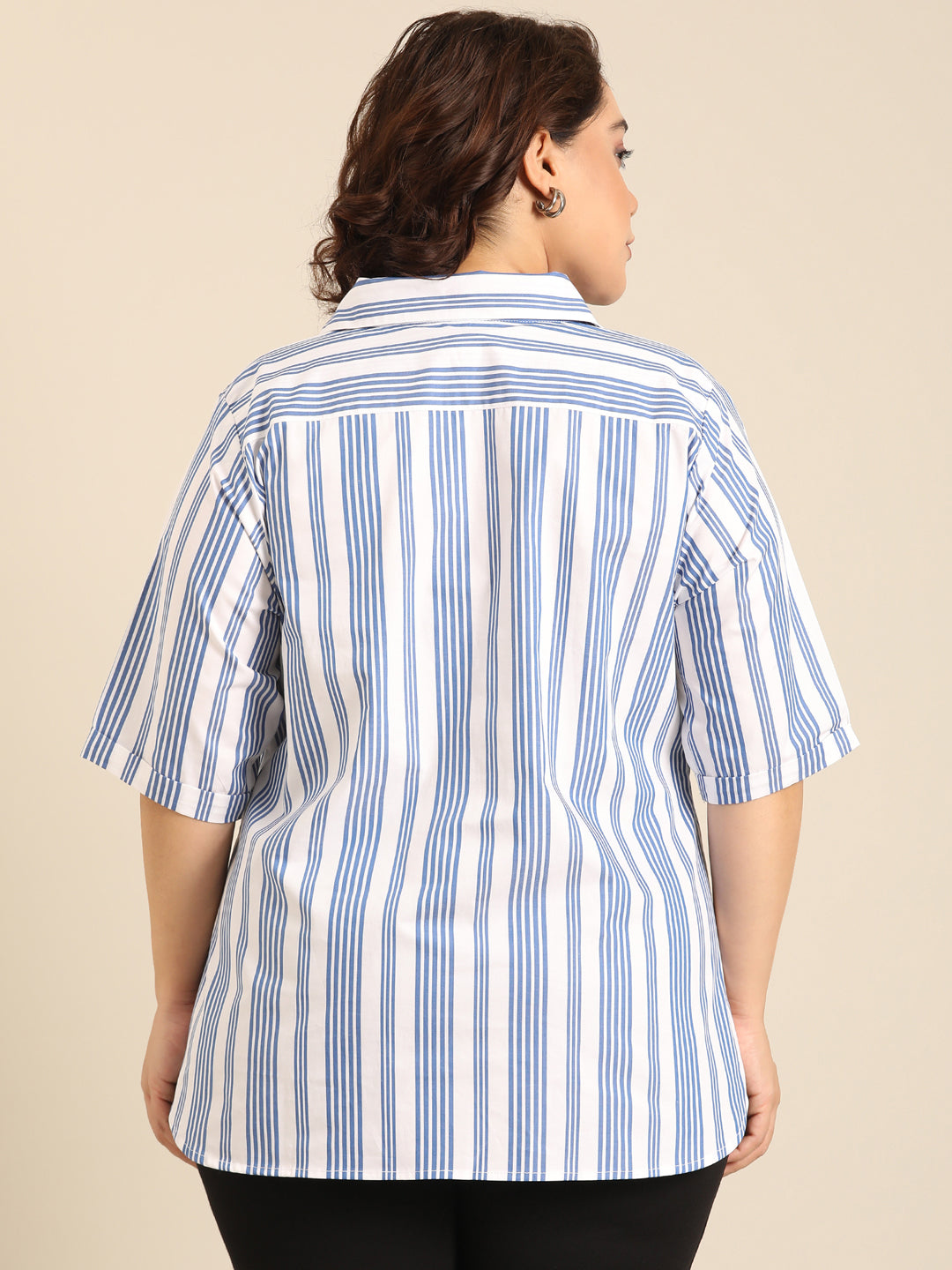 Striped Basic Formal Top
