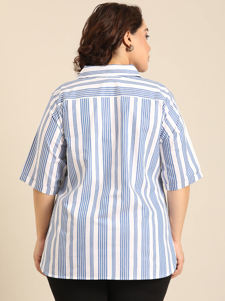 Striped Basic Formal Top