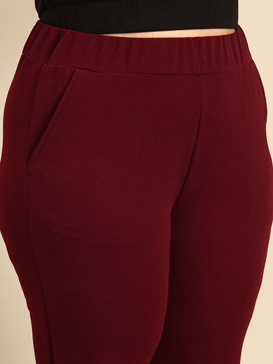 Embossed Stretch Formal Pant