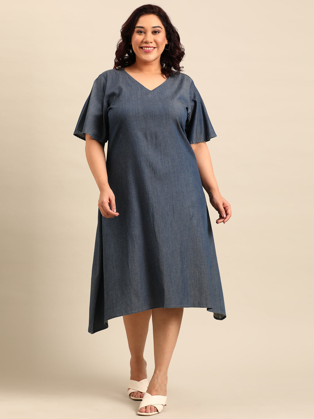 Tencel A-Line Maxi Dress