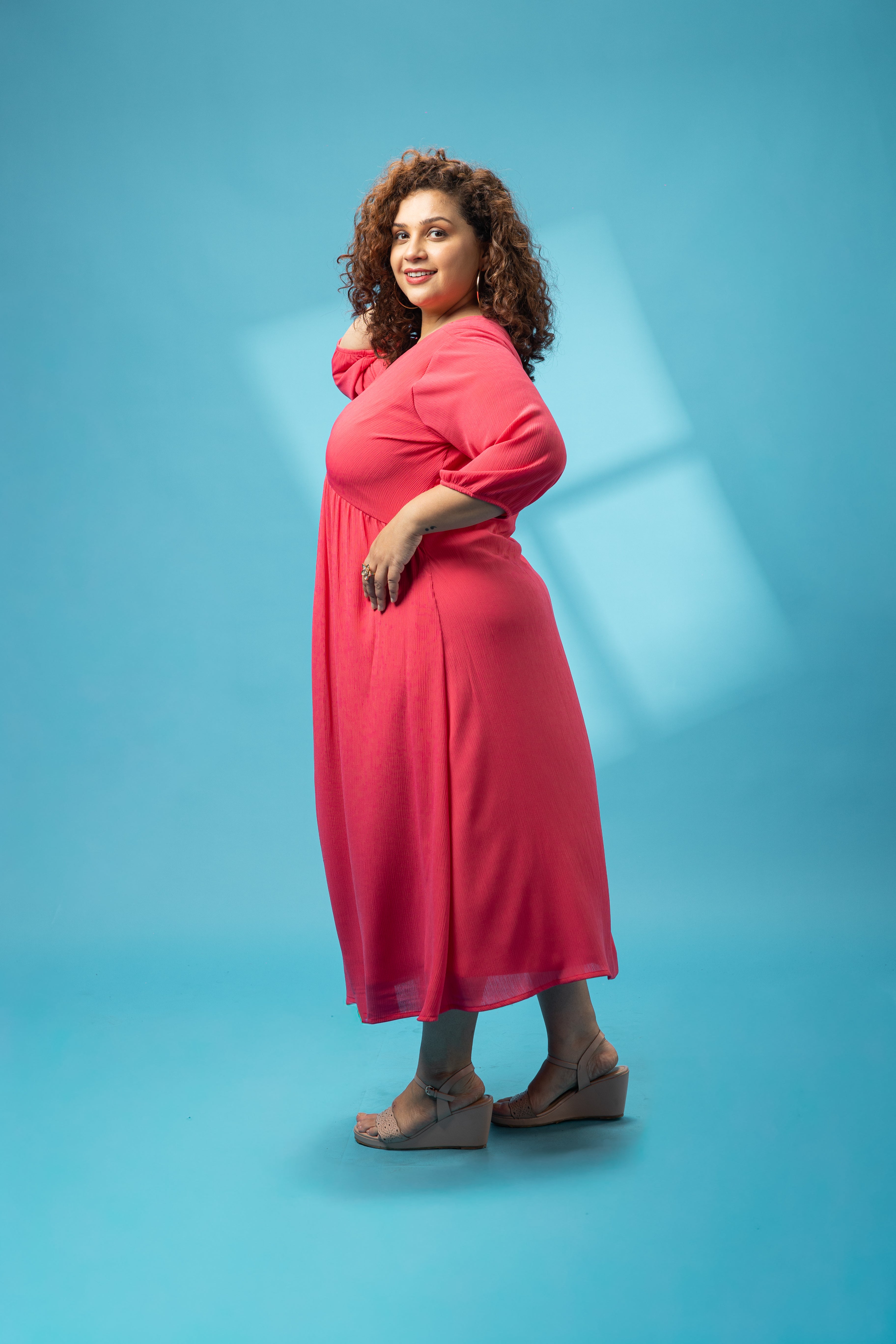 Pink Crepe Dress