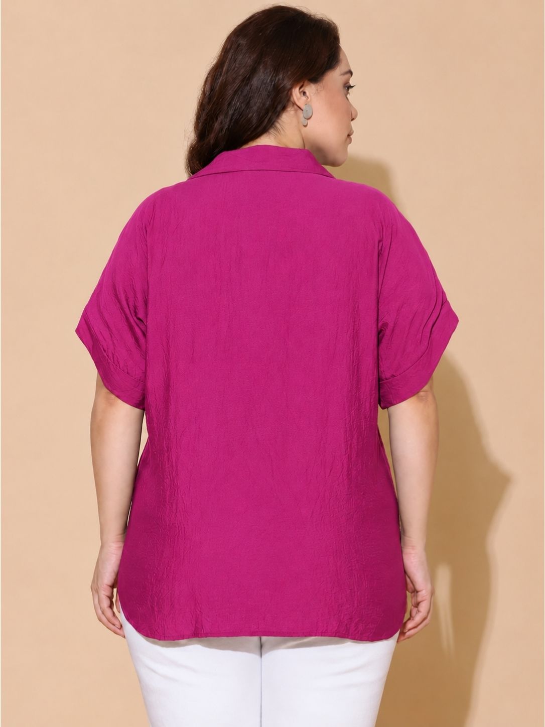 Pink Drop Shoulder Shirt
