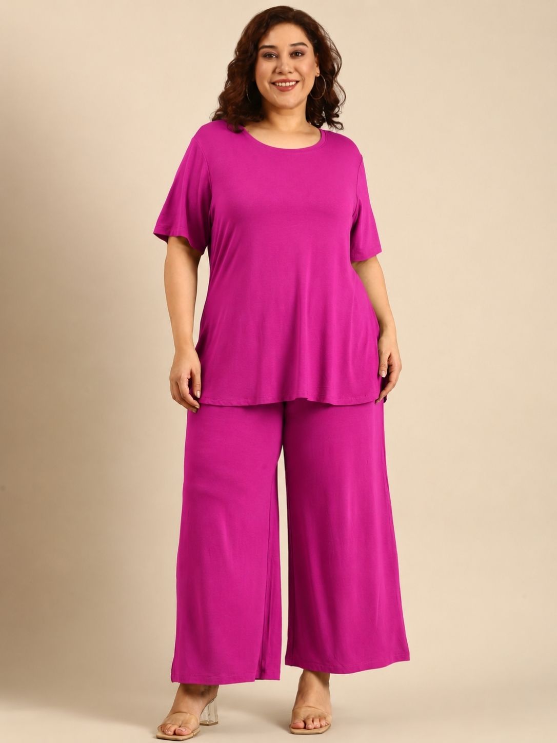 Pink Relaxed Co-ord Set (2 Piece)