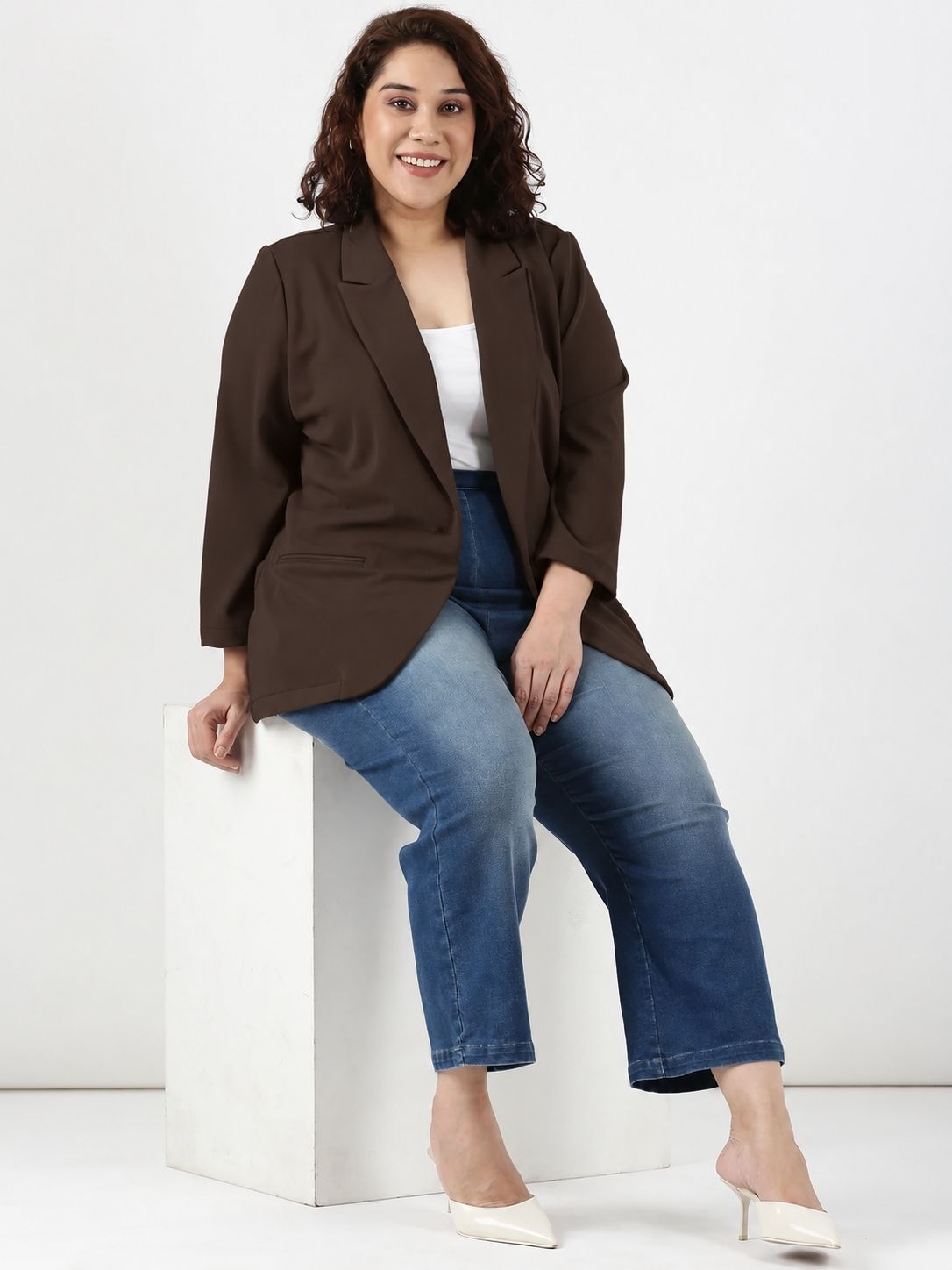 Dark Brown Formal Blazer