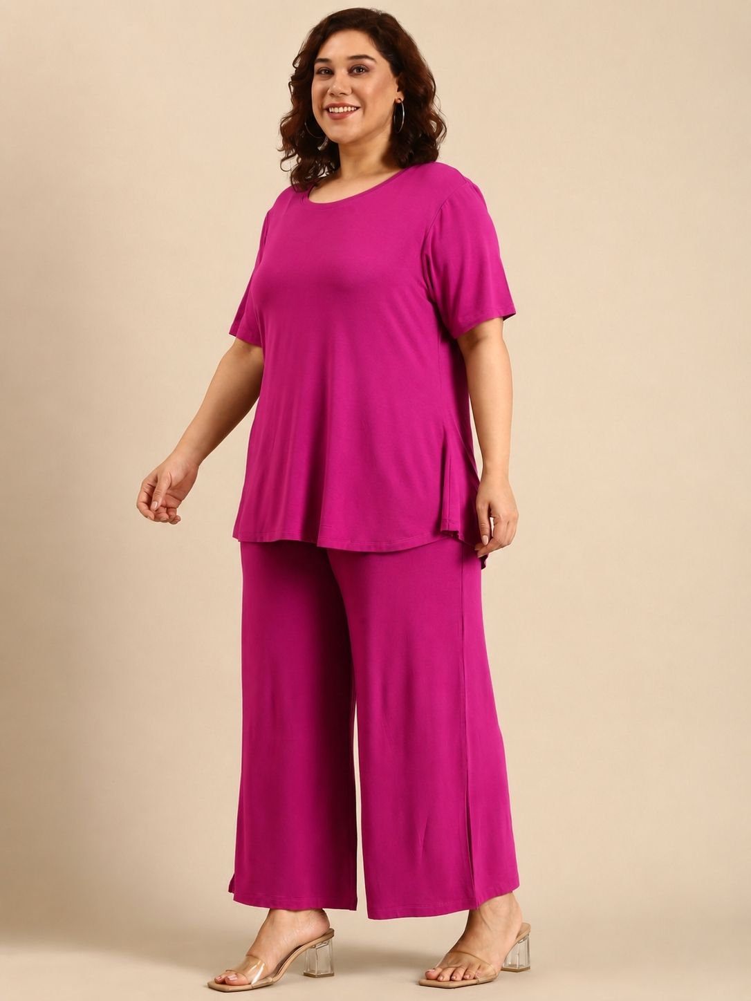 Pink Relaxed Co-ord Set (2 Piece)