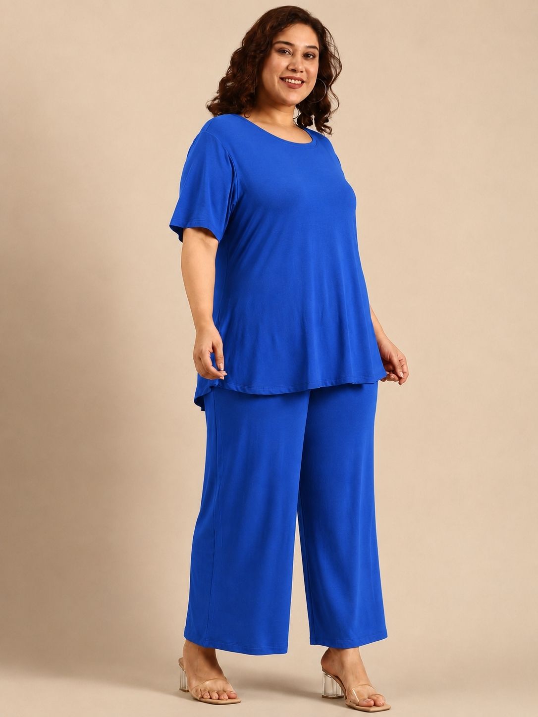 Blue Relaxed Co-ord Set (2 Piece)