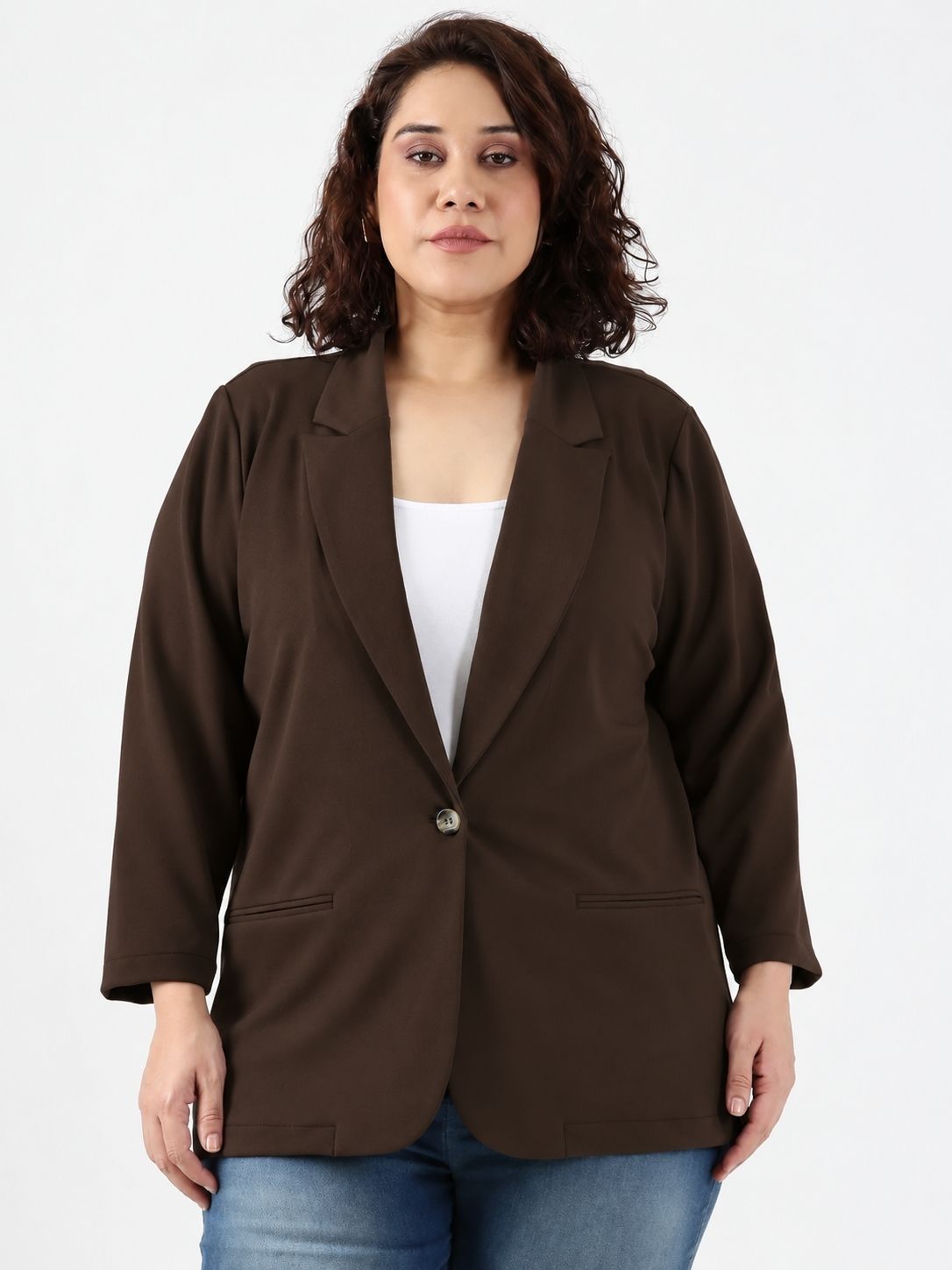 Dark Brown Formal Blazer