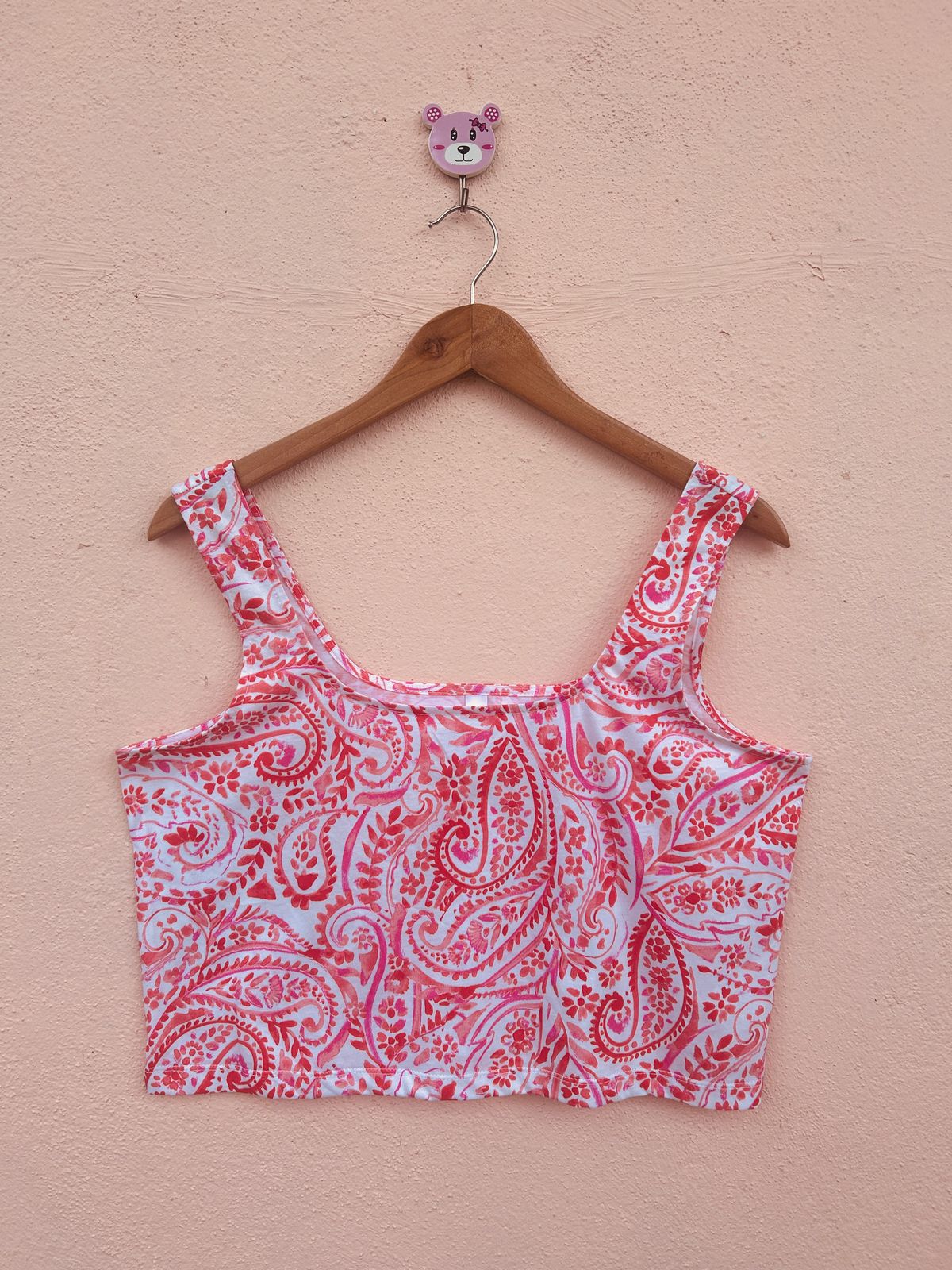 Paisley Printed Crop Top