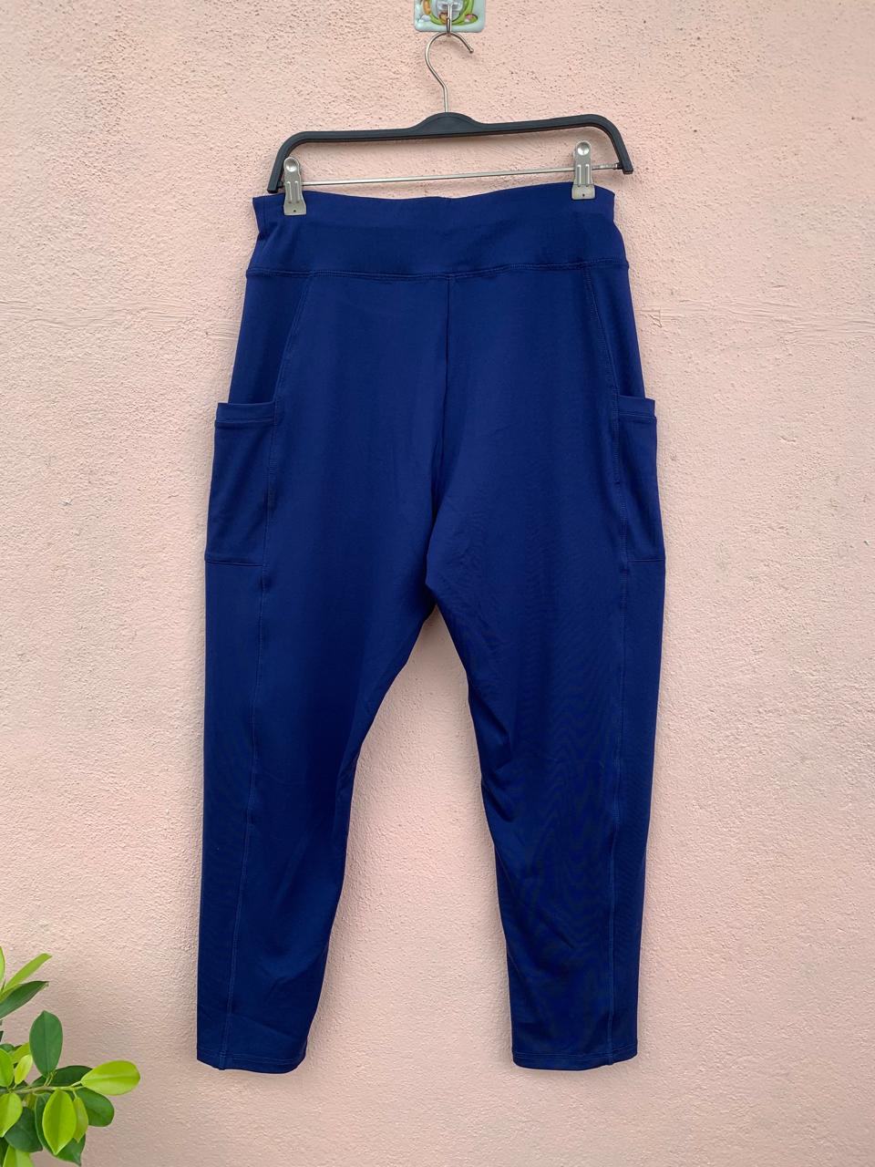 Navy Blue Stretch Pants