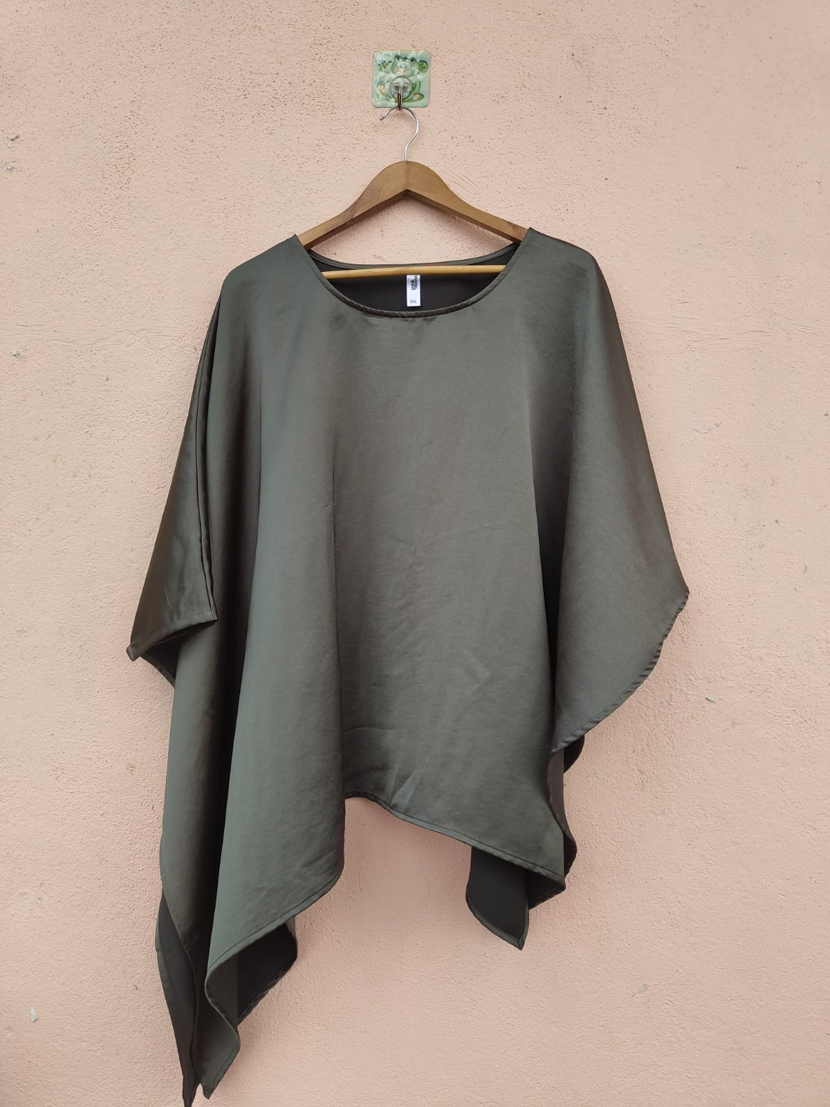 Olive Solid Kaftan Top