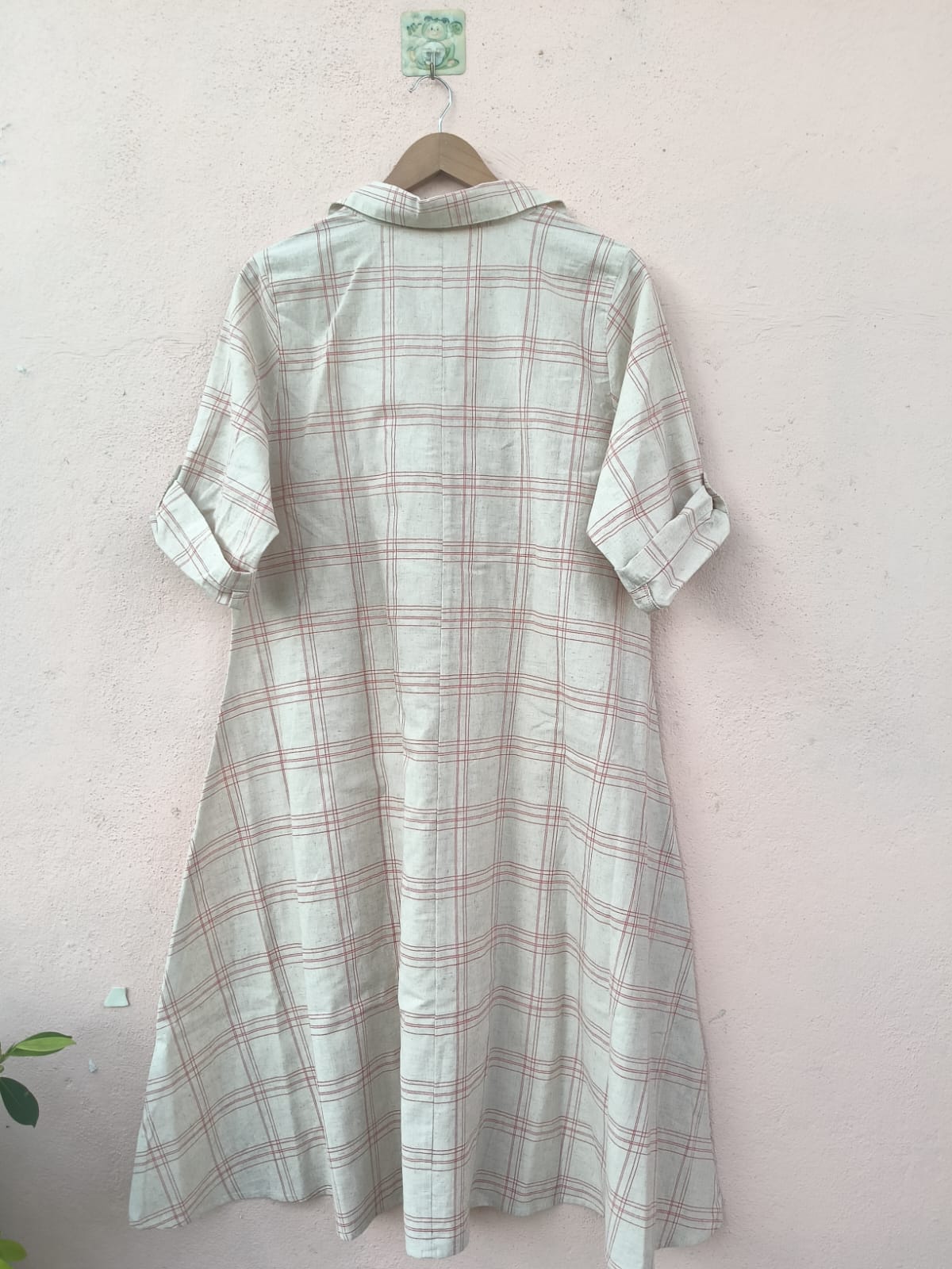 Cotton Checks A-Line Dress