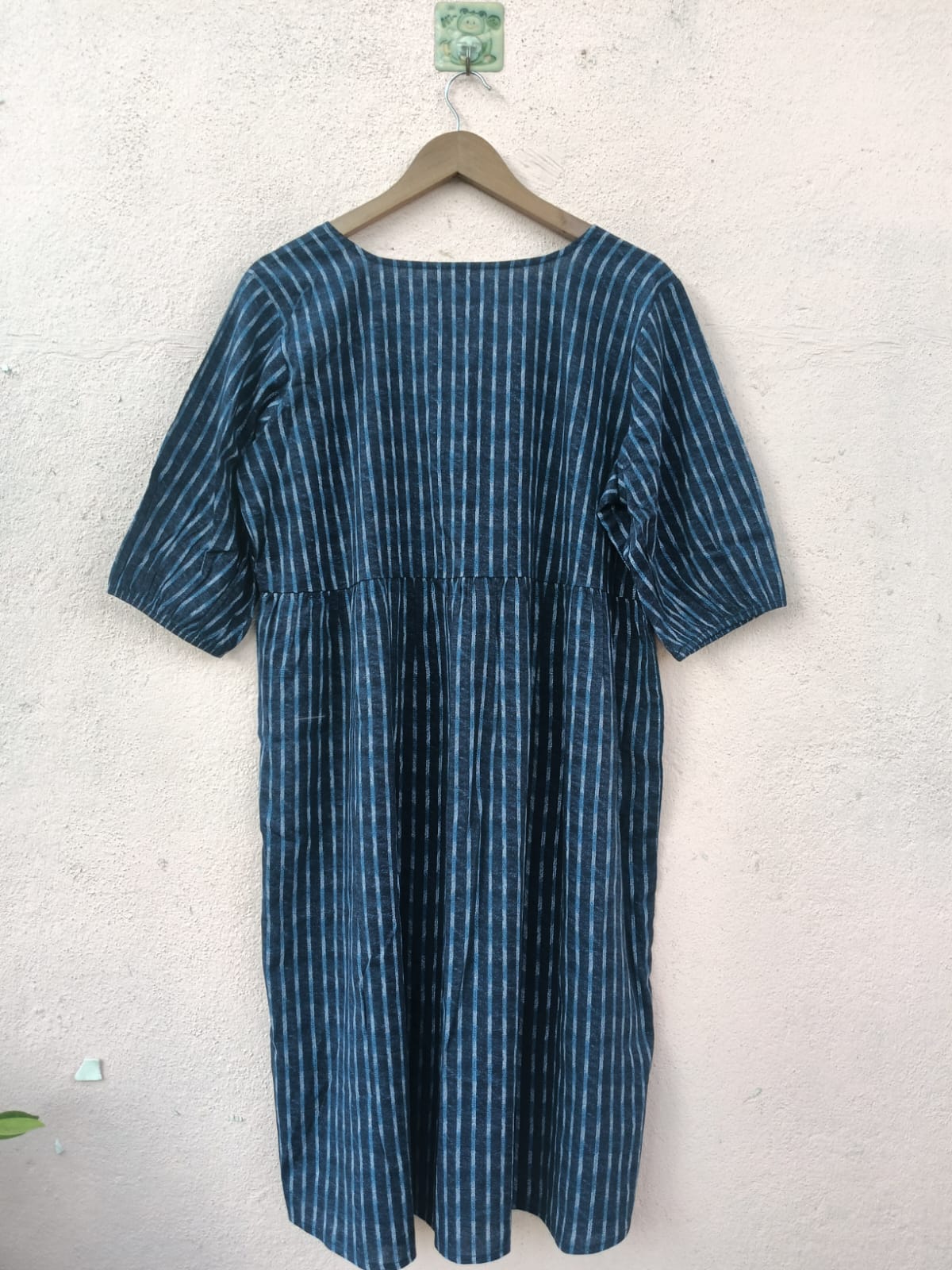 Navy Blue Printed Dress