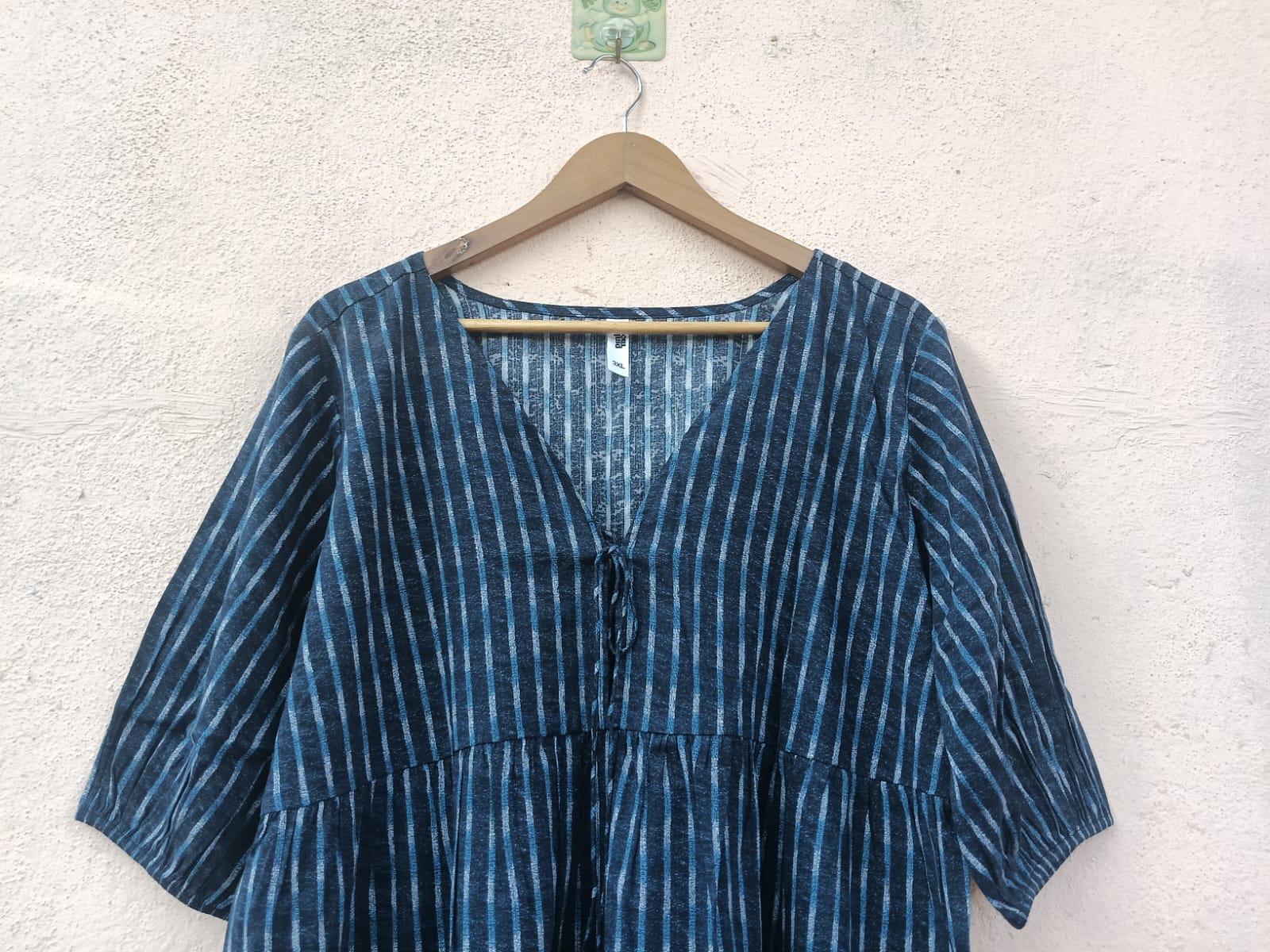 Navy Blue Printed Dress