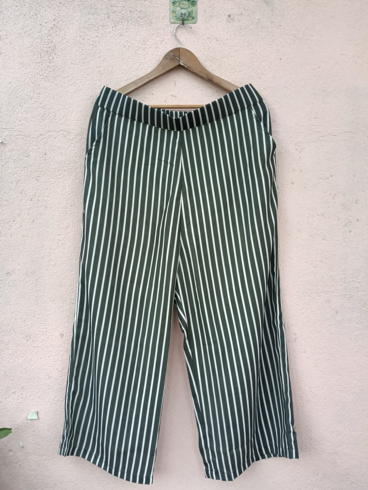 Green Striped Palazzo