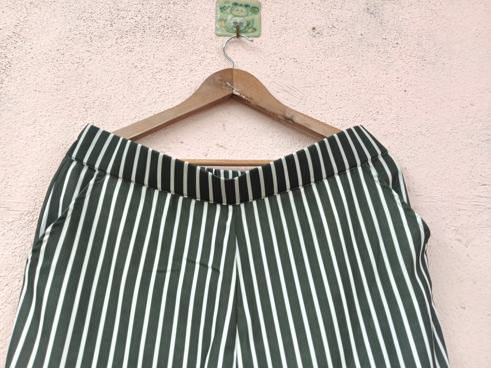 Green Striped Palazzo