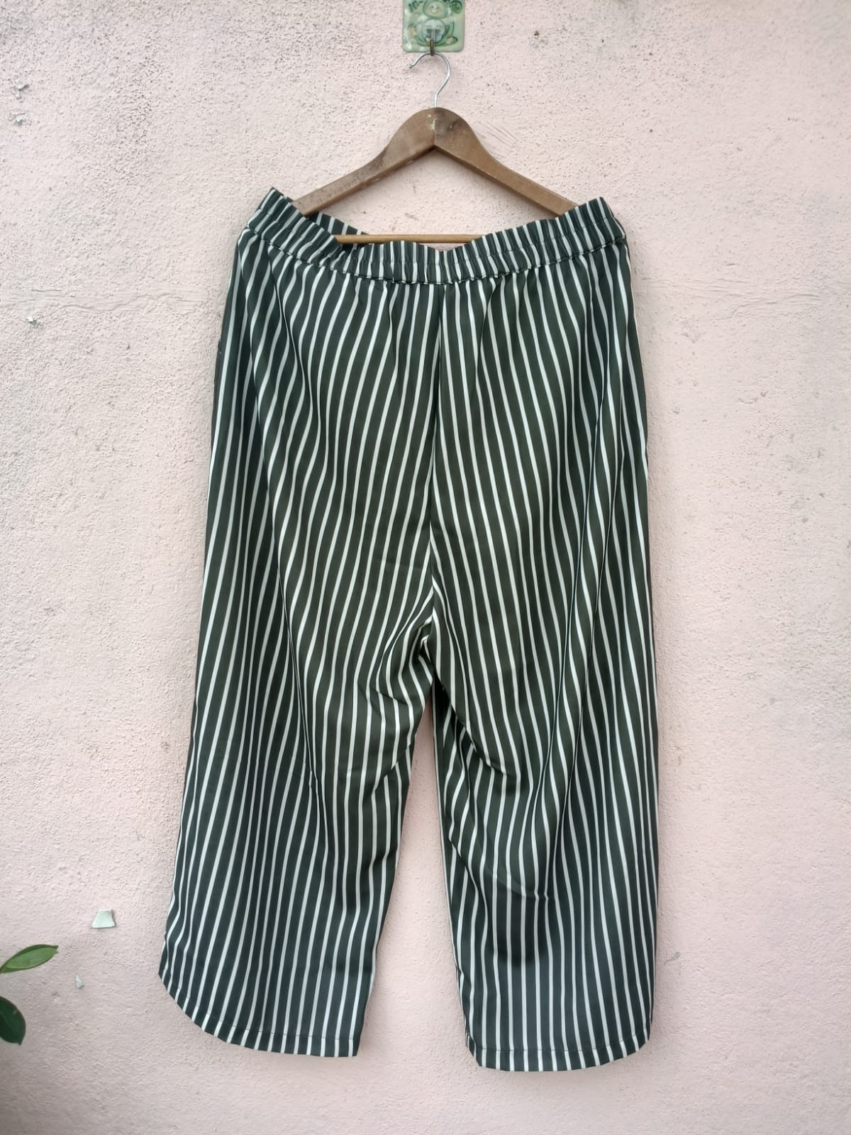 Green Striped Palazzo