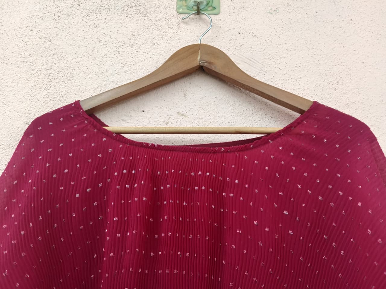 Pink Lurex Kaftan Tunic