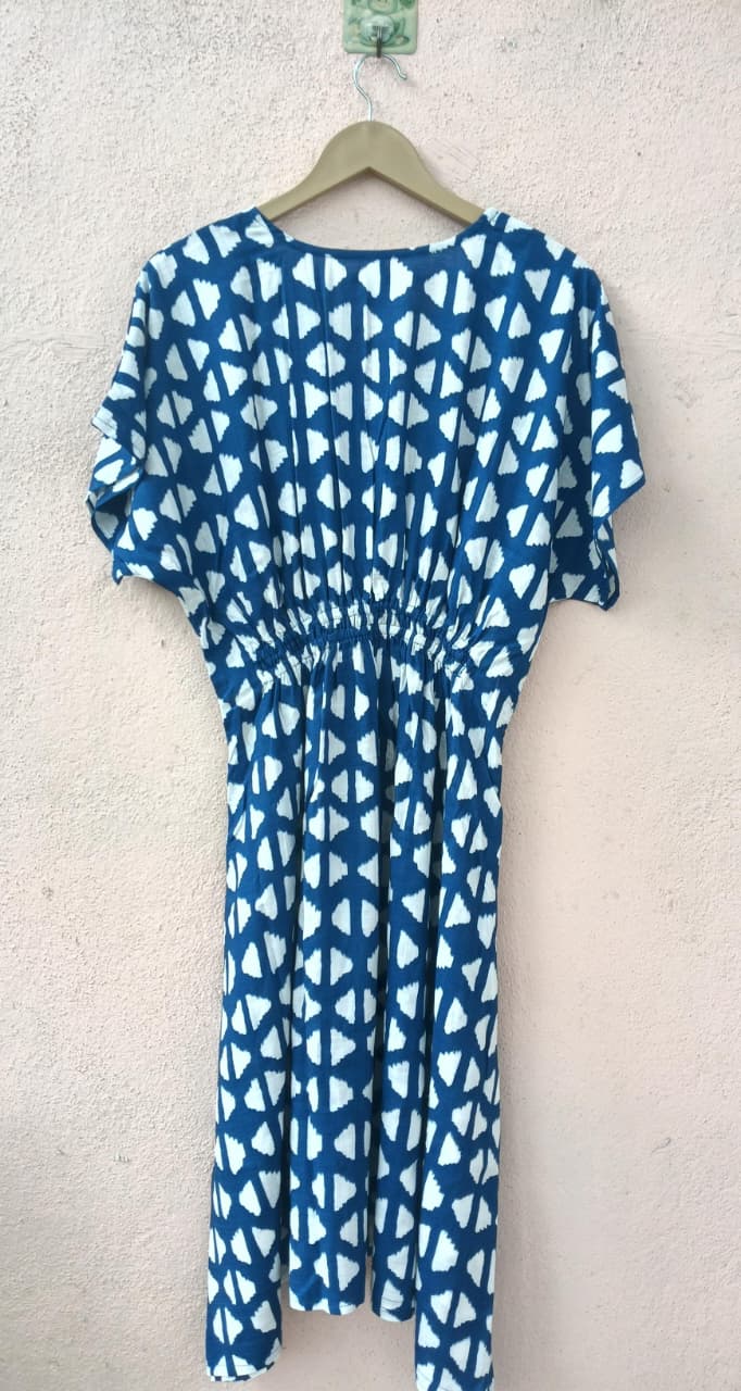 Blue and White Dress