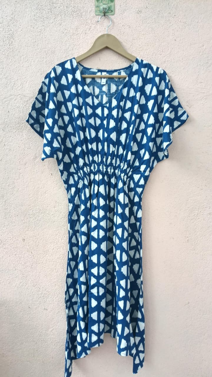 Blue and White Dress