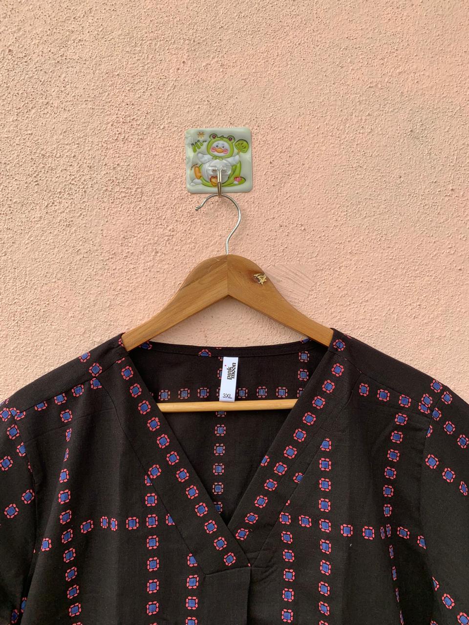 Black V-Neck Top