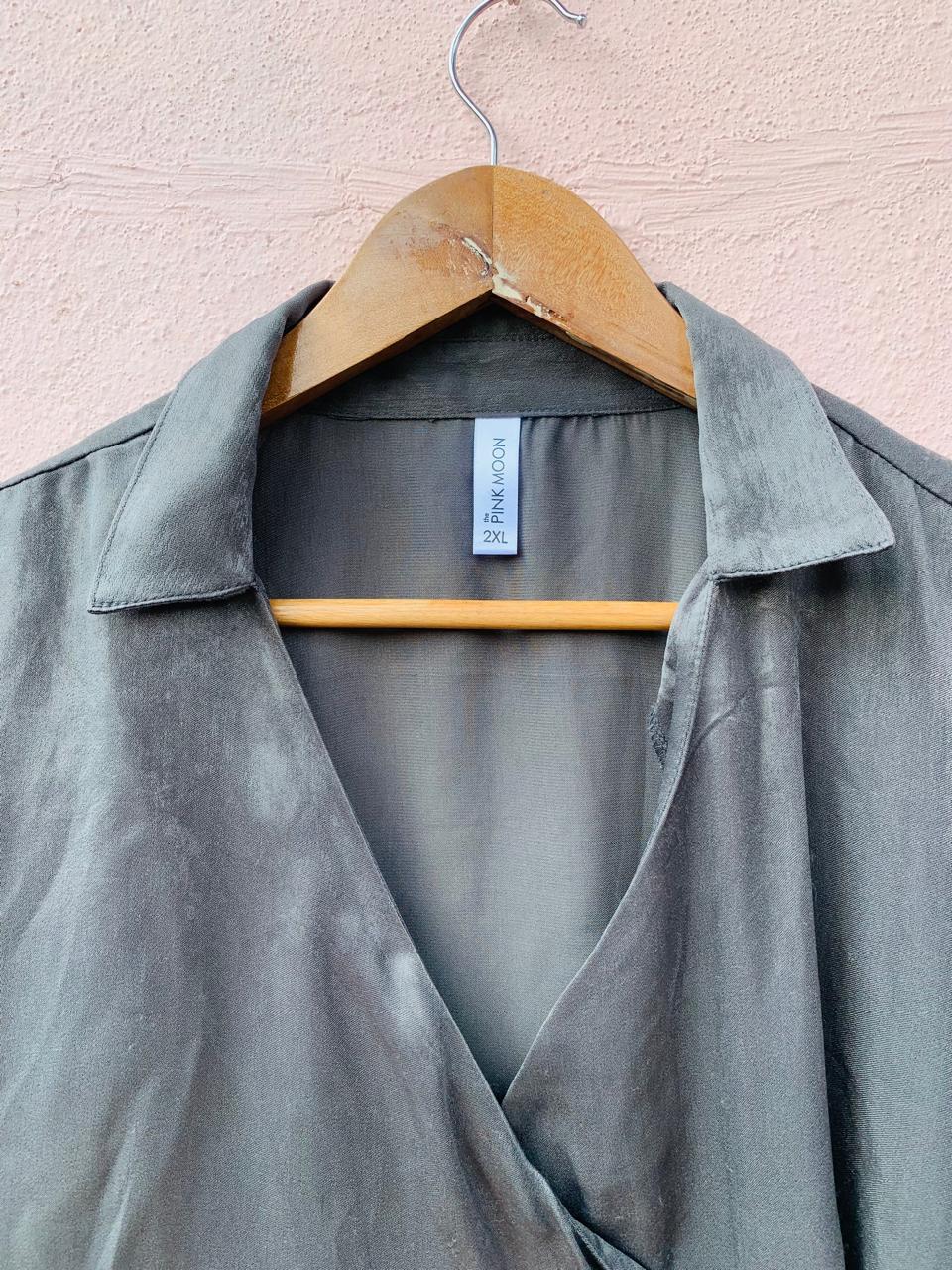 Grey Tie Dress