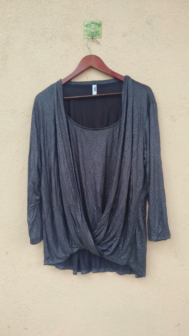 Black Overlay Top