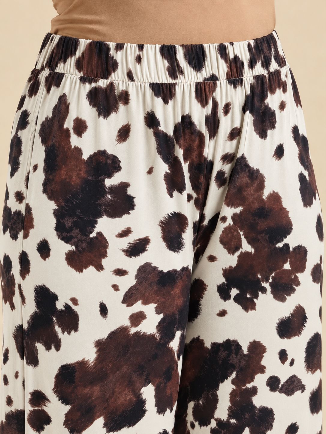 Brown Printed Co-ord Set (2 Piece)