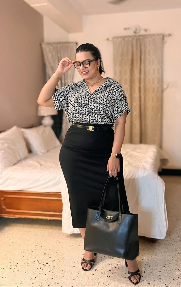 Monochrome Power Chic Co-ord Set (2 piece)