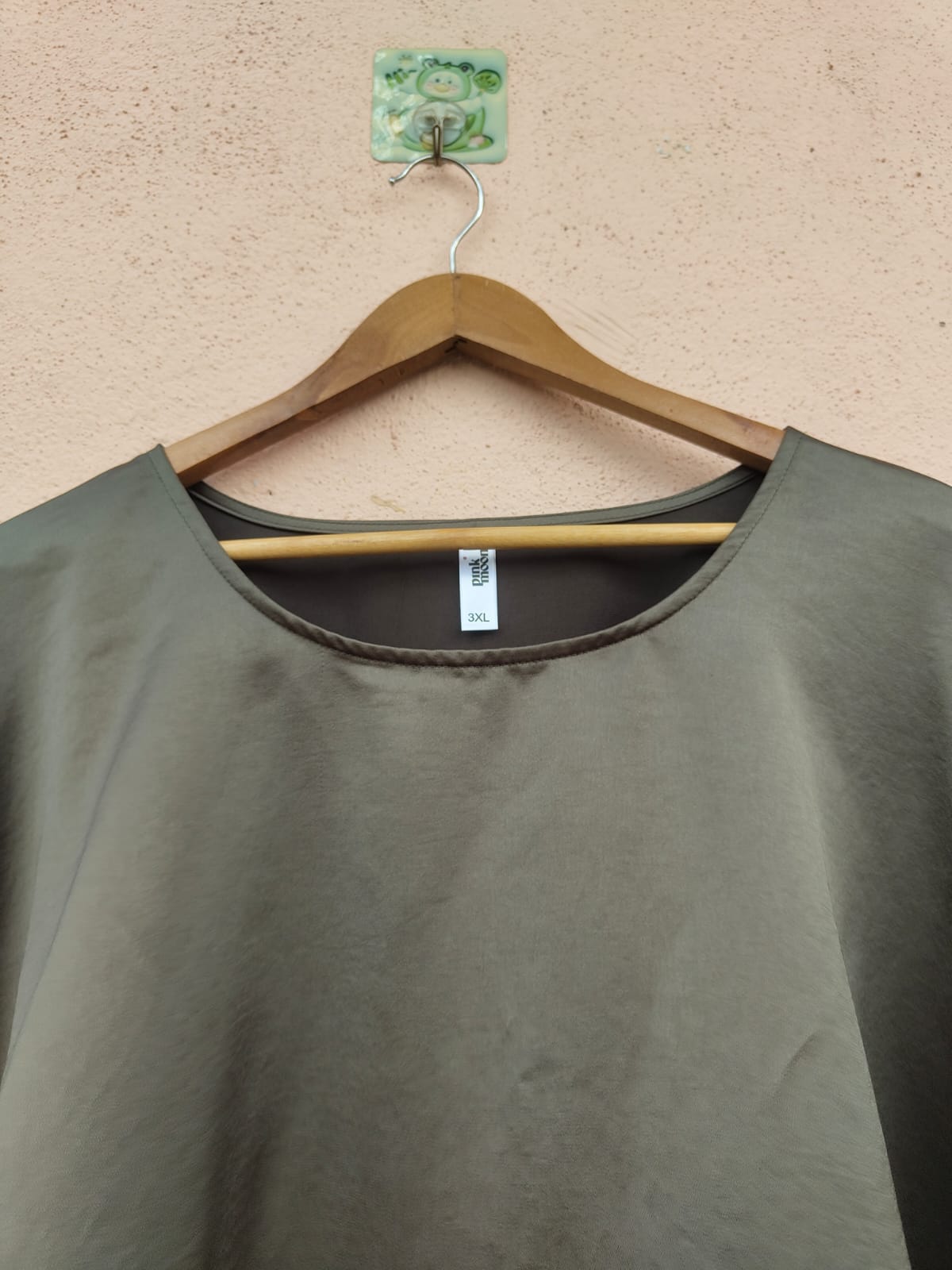 Olive Solid Kaftan Top