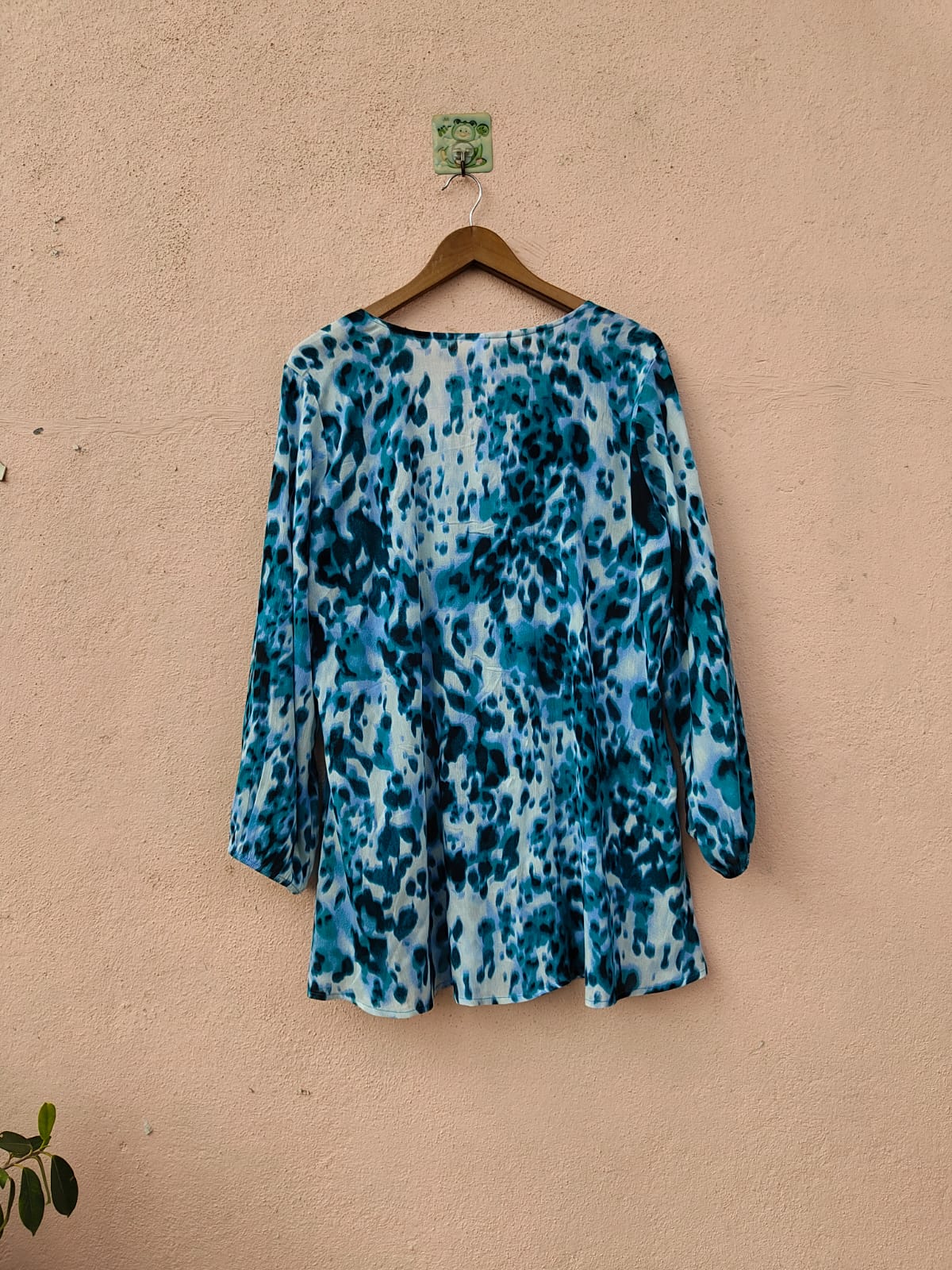 Multicolored Printed V-Neck Tunic