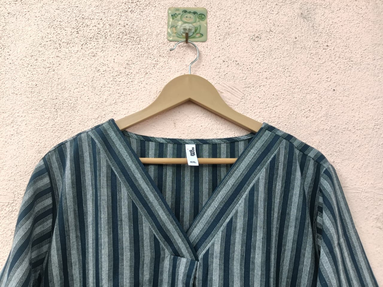 Navy Striped Top