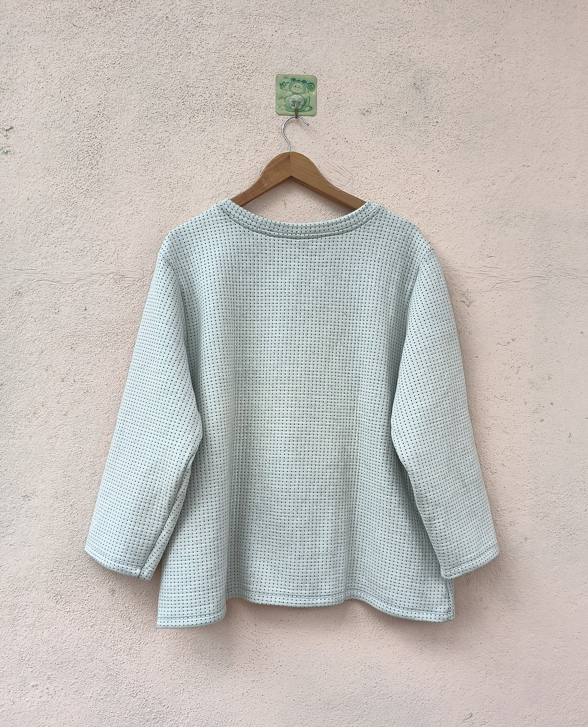White Round Neck Zip-Front Jacket