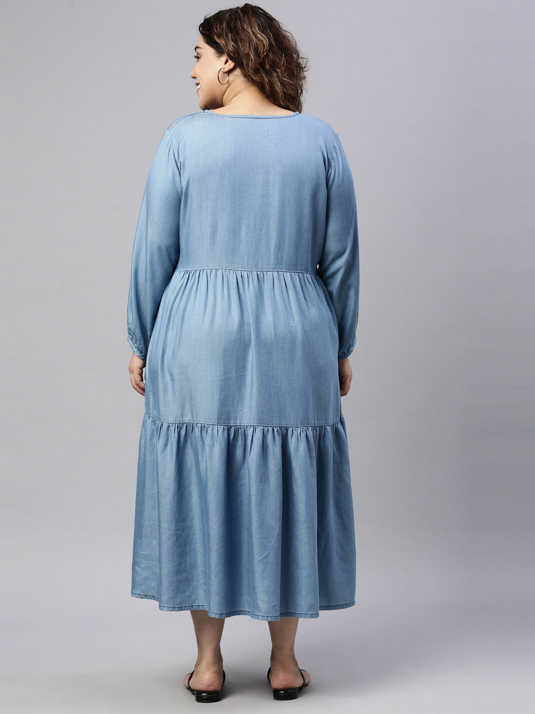DENIM TIER DRESS