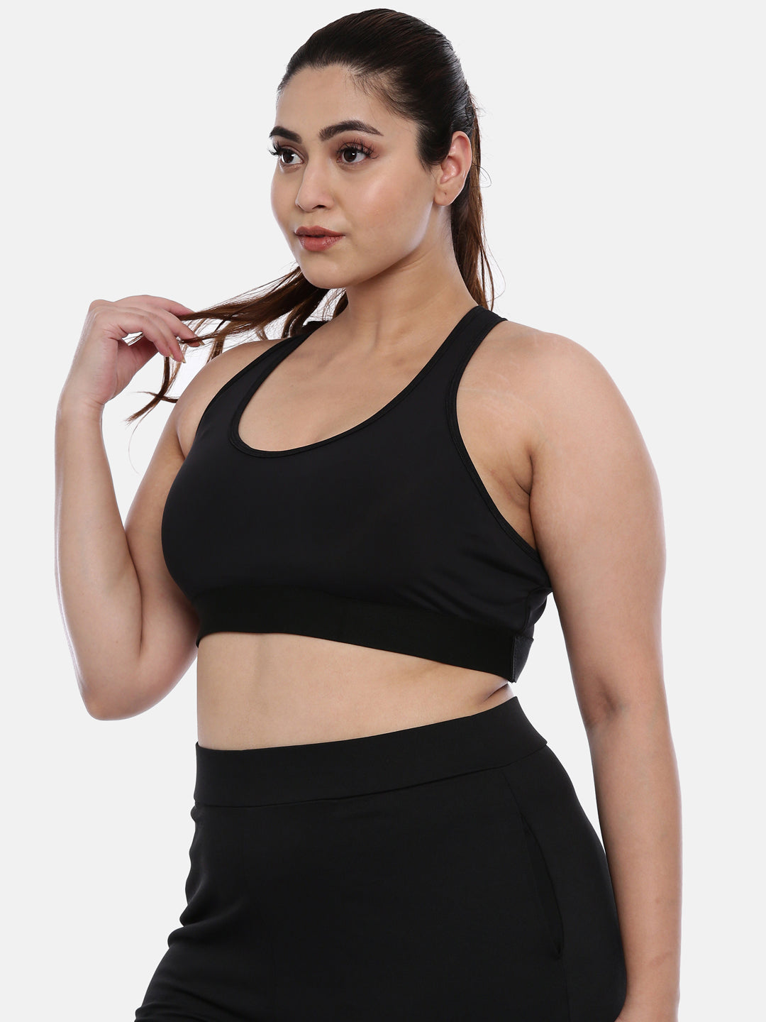 Lounge And Sports Bra-Black